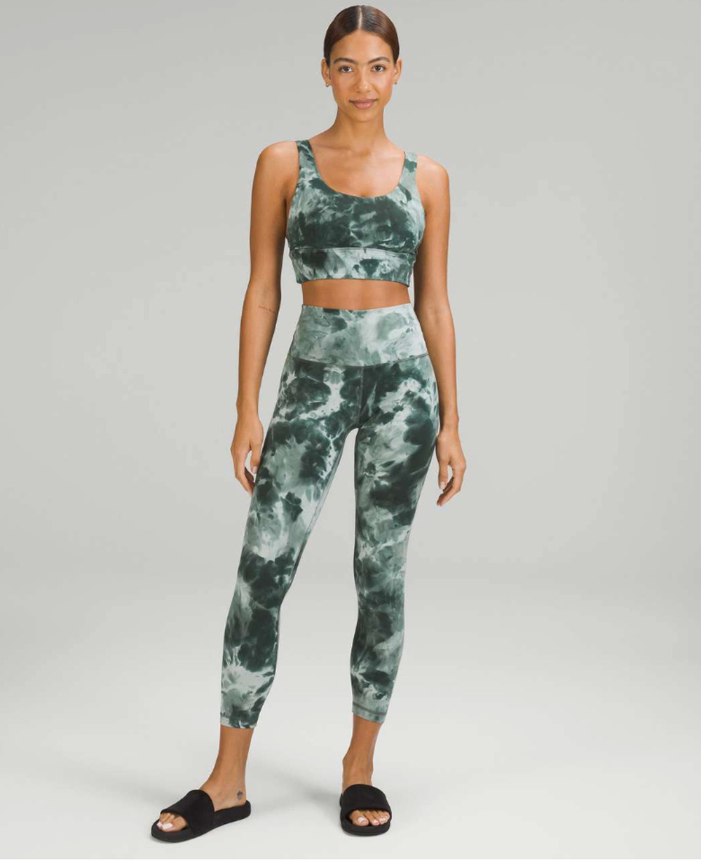 LULULEMON Align High Rise pant 25" Diamond Dye 6 Green DYSV